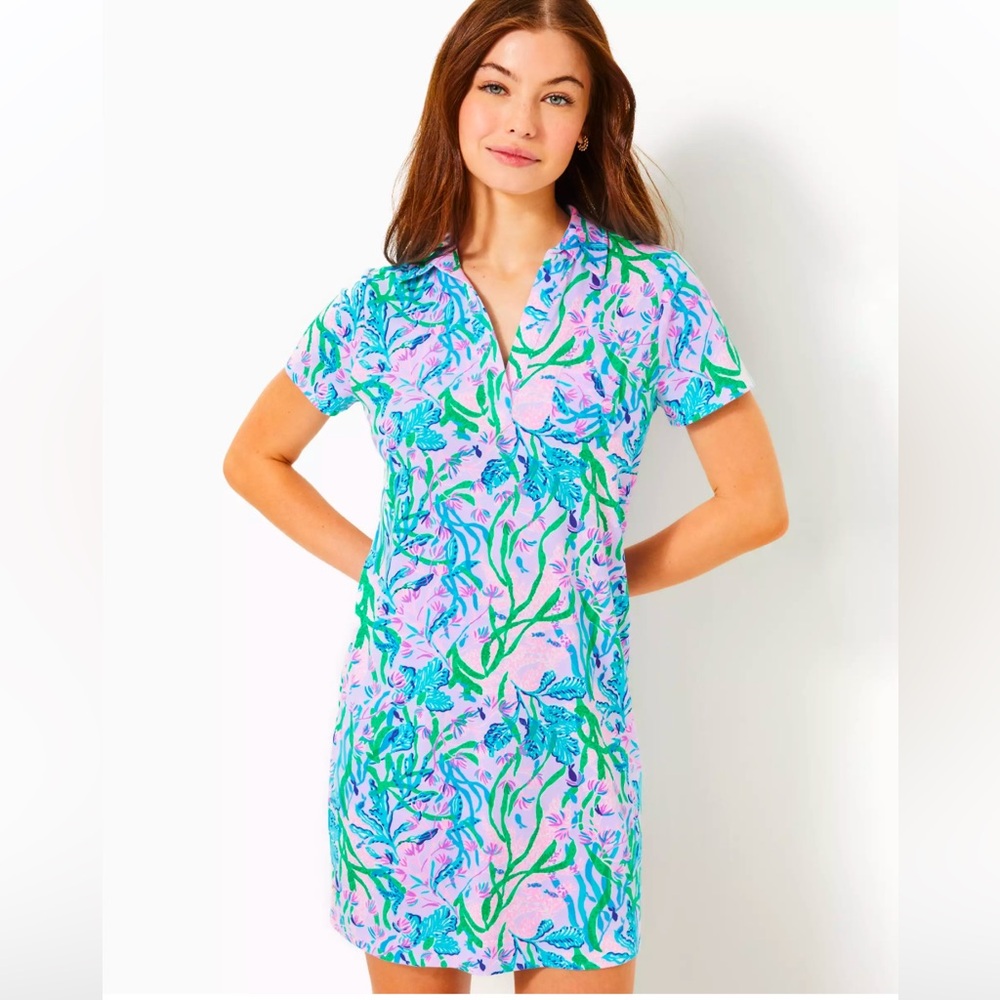 🆕💕🌴LILLY PULITZER🌴UPF 50+ DUNE DRESS/ MULTI SECRET ESCAPE